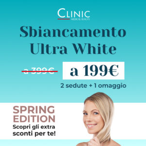 Sbiancamento Ultra White 2 sedute. + 1 omaggio